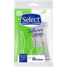 Garfo Descartável Select Cristal 50un