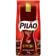 Café Pilão Espresso torrado em grãos sachê 1kg