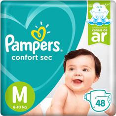 Fralda Pampers Confort Sec M 48 Unidades
