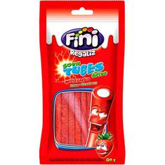 Bala Gelatina Fini Tube Morango Cítrico 80g