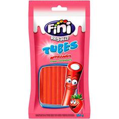 Bala Gelatina Fini Tube Morango 80g