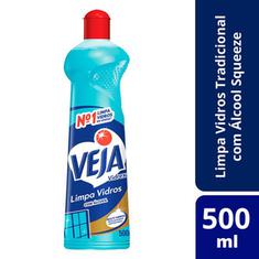 Limpador Veja Limpa Vidros Vidrex Bio-Álcool 500ml
