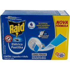 Inseticida Raid Protector Aparelho + 4 Pastilha