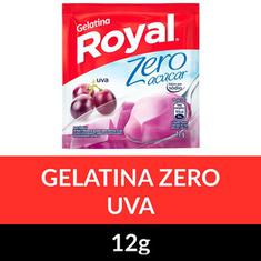 Gelatina em Pó Zero Royal Uva 12g