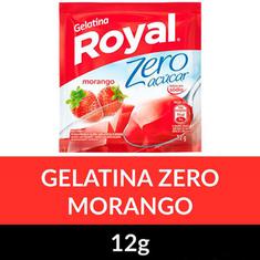 Gelatina em Pó Zero Royal Morango 12g