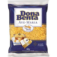 Macarrão Ovos Dona Benta Ave Maria 500g