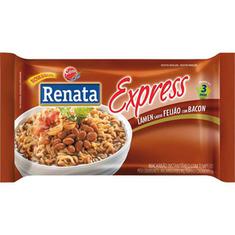 Macarrão Instantâneo Renata Lamen Feijão Bacon 96g