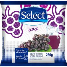 Refresco em Pó Select Uva 250g