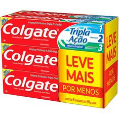 Creme Dental Tripla Ação 6un Colgate 90g
