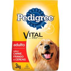 Ração para Cães sabor Carne Frango e Cereais Pedigree 3kg