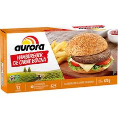 Hambúrguer Bovino Aurora 672g
