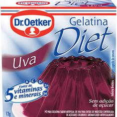 Gelatina Pó Diet Oetker Uva 12g