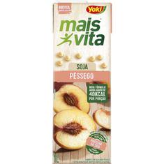 Bebida de Soja Mais Vita Sabor Pêssego Yoki 1L