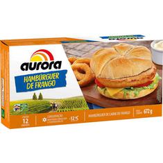 Hamburguer Frango Aurora 672g