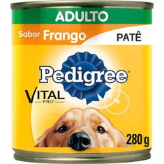 Alimento para Cães sabor Frango Patê Pedigree Lata 280g