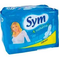 Absorvente Sym Noturno Suave Com Abas 8 un.