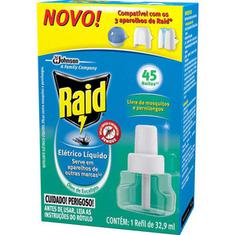 Inseticida Raid Líquido Eucalipto 45 Noites Refil 32,9ml
