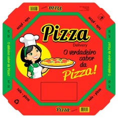 Caixa Pizza Oitavada RCP 25cm c/ 25un