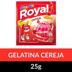 Gelatina Pó Royal Cereja 25g