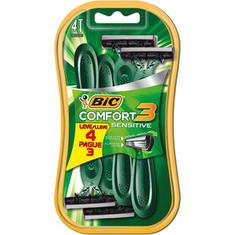Aparelho Barbear Bic Comfort 3 Sensível Leve 4 Pague 3un.