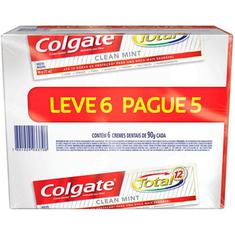 Creme Dental Colgate Total12 Mint Leve 6 Pague 5 90g