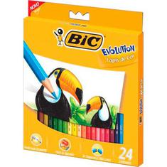Lápis de Cor Sextavado BIC Evolution 24 cores