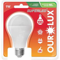 Lâmpada Led Luz Fria Ourolux 9W Bivolt