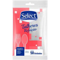 Garfo Descartável Cristal Refeição 673 Select 50un