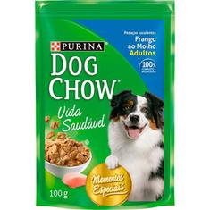 Alimento Para Cães Frango Ao Molho Dog Chow 100g