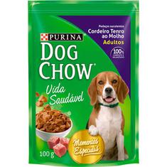 Alimento Para Cães Cordeiro Ao Molho Dog Chow 100g