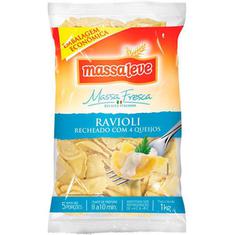 Ravióli 4 Queijos Massa Leve 1kg