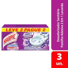Pasta Adesiva 2 em 1 Lavanda Harpic 9g Leve 3 Pague 2un
