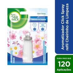 Purificador Click Spray Cheiro de Limpeza Bom Ar Refil 12ml