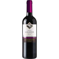 Vinho Chileno Merlot Paso Grande 750ml