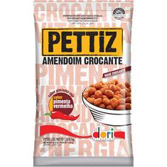 Amendoim Crocante sabor Pimenta Vermelha Pettiz Dori 1,010kg