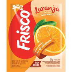 Refresco em Pó Sabor Laranja Frisco 25g