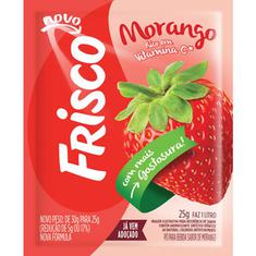 Refresco em Pó Sabor Morango Frisco 25g