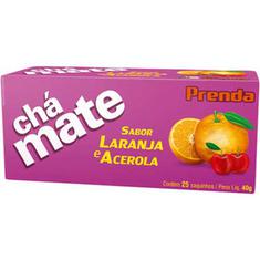 Chá Mate Laranja e Acerola 25 Sachês Prenda 40g