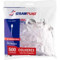 Colher para Café Descartável Cristal Strawplast 500un
