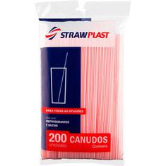 Canudo Refri Suco CS002 Strawplast 200un