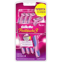 Aparelho de Depilar Presto3 Gillette Leve 4 Pague 3un