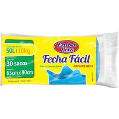 Saco para Lixo Reforçado Fecha Fácil 50 Litros Embalixo 30 unidades