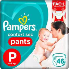 Fralda Pampers Confort Sec Pants P 46 unidades