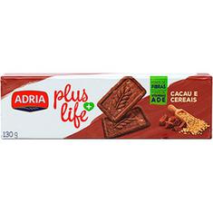 Biscoito Plus Life Integral Cacau e Cereais Adria 130g