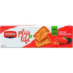 Biscoito Plus Life Integral Frutas vermelhas Adria 130g