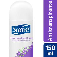 Desodorante Aerossol Lavanda e Erva Doce Suave Desodorante Aerossol Jasmim e Coco Suave 150ml