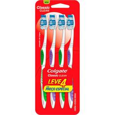 Escova Dental Classic Macia Colgate 4 un.