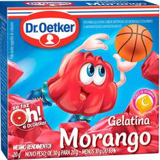 Gelatina em Pó Sabor Morango Oetker 20g