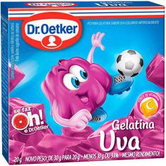 Gelatina em Pó Sabor Uva Oetker 20g