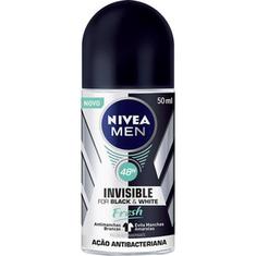 Desodorante Rollon Man Black White Fresh Nivea 50ml